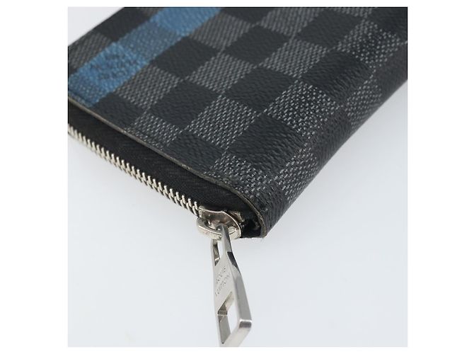 LOUIS VUITTON Cartera Zippy Vertical Damier Graphite Larga Auth LV 169951 Damier ebene - vista 14