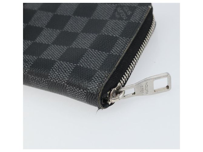 LOUIS VUITTON Cartera Zippy Vertical Damier Graphite Larga Auth LV 169951 Damier ebene - vista 15