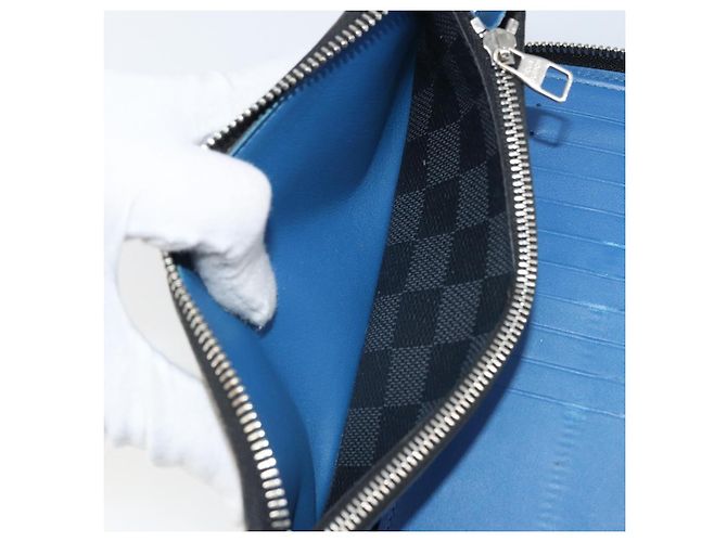LOUIS VUITTON Cartera Zippy Vertical Damier Graphite Larga Auth LV 169951 Damier ebene - vista 21