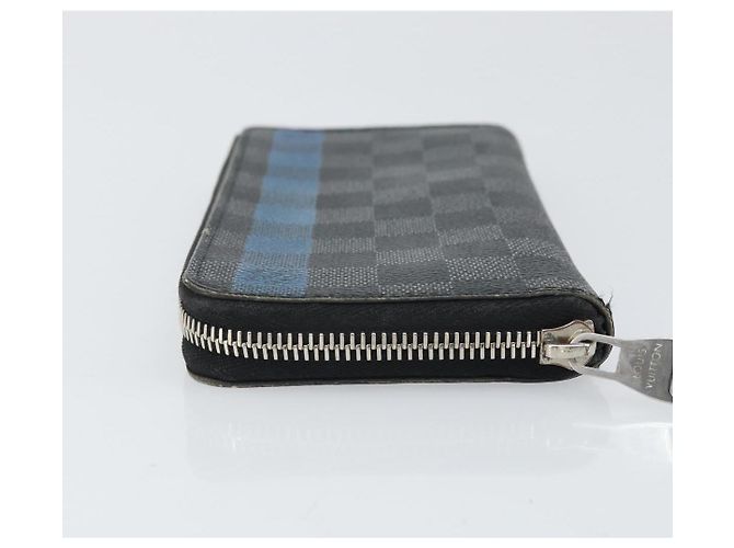LOUIS VUITTON Cartera Zippy Vertical Damier Graphite Larga Auth LV 169951 Damier ebene - vista 4