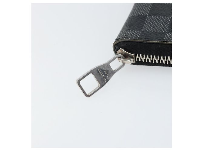 LOUIS VUITTON Cartera Zippy Vertical Damier Graphite Larga Auth LV 169951 Damier ebene - vista 8
