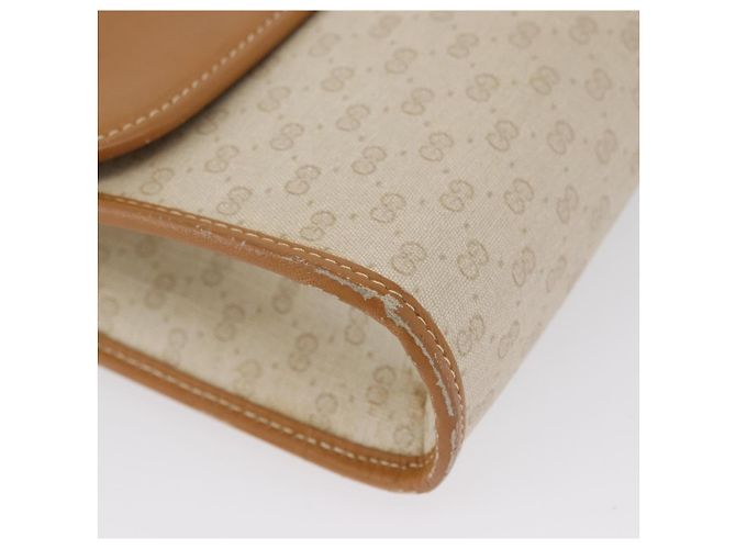 Gucci Borsa a Spalla Micro GG Supreme PVC Avorio Oro 004 14 0264 Auth BA10604 D'oro Crudo - vista 15