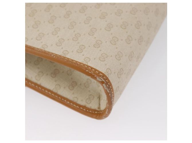 Gucci Borsa a Spalla Micro GG Supreme PVC Avorio Oro 004 14 0264 Auth BA10604 D'oro Crudo - vista 16