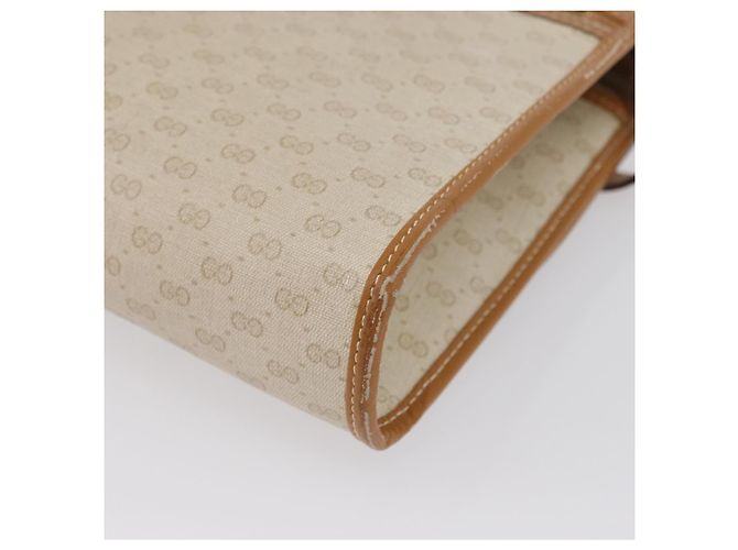 Gucci Borsa a Spalla Micro GG Supreme PVC Avorio Oro 004 14 0264 Auth BA10604 D'oro Crudo - vista 17