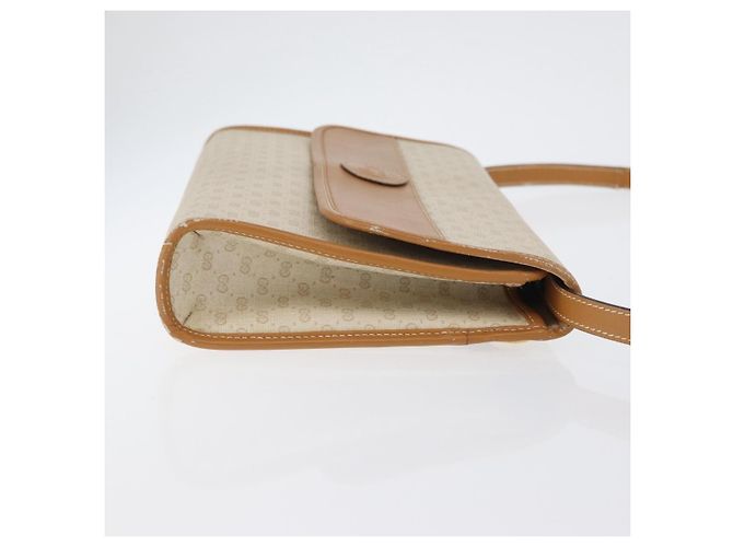 Gucci Borsa a Spalla Micro GG Supreme PVC Avorio Oro 004 14 0264 Auth BA10604 D'oro Crudo - vista 3