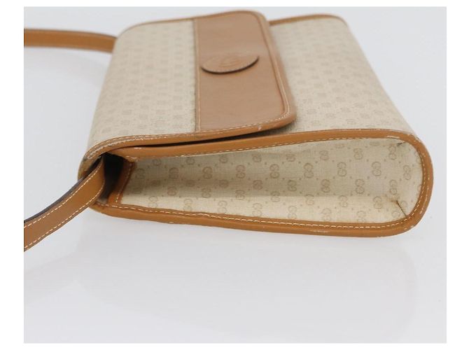 Gucci Borsa a Spalla Micro GG Supreme PVC Avorio Oro 004 14 0264 Auth BA10604 D'oro Crudo - vista 4