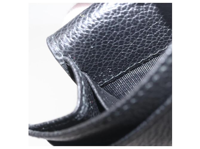 PRADA Lange Geldbörse Leder Schwarz Auth 169955V - Ansicht 12