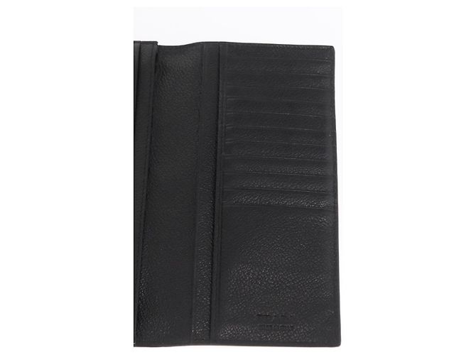 PRADA Lange Geldbörse Leder Schwarz Auth 169955V - Ansicht 17