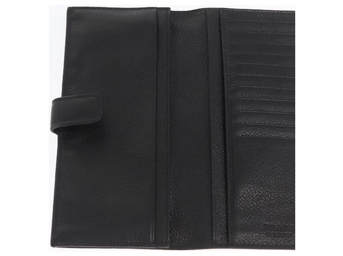 PRADA Lange Geldbörse Leder Schwarz Auth 169955V - Ansicht 18