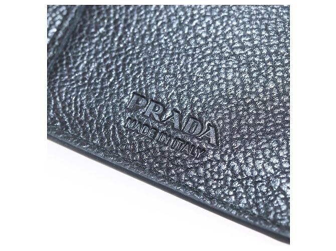 PRADA Lange Geldbörse Leder Schwarz Auth 169955V - Ansicht 19