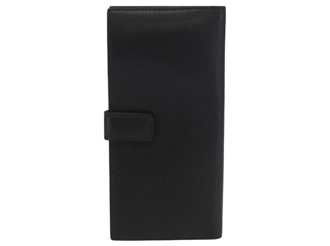 PRADA Lange Geldbörse Leder Schwarz Auth 169955V - Ansicht 2
