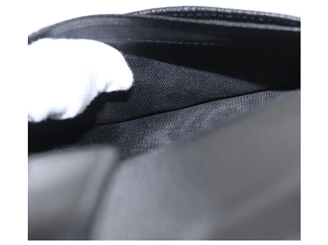 PRADA Lange Geldbörse Leder Schwarz Auth 169955V - Ansicht 23