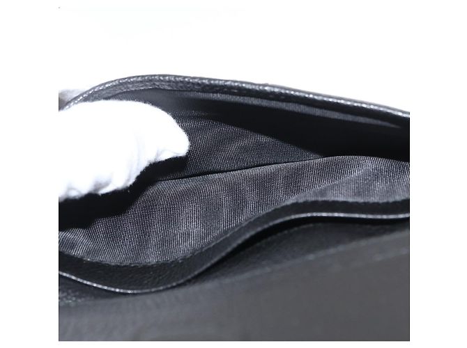 PRADA Lange Geldbörse Leder Schwarz Auth 169955V - Ansicht 24