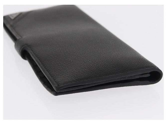 PRADA Lange Geldbörse Leder Schwarz Auth 169955V - Ansicht 5
