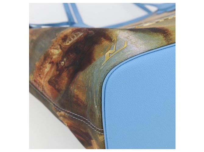LOUIS VUITTON Masters Collection TURNER Neverfull MM Borsa Blu LV Auth 163470SM - vista 15