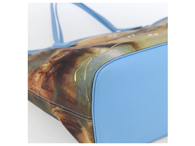 LOUIS VUITTON Masters Collection TURNER Neverfull MM Borsa Blu LV Auth 163470SM - vista 17