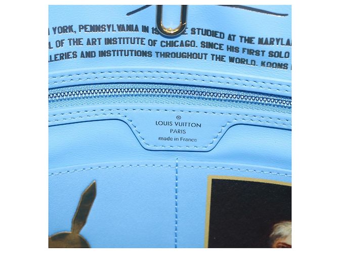 LOUIS VUITTON Masters Collection TURNER Neverfull MM Borsa Blu LV Auth 163470SM - vista 19