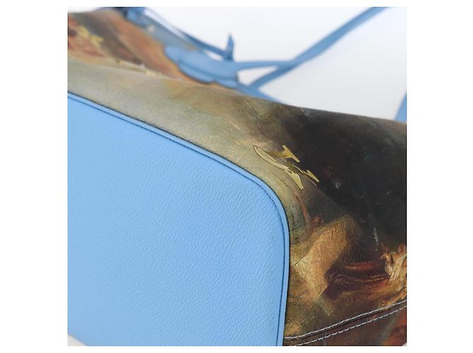 LOUIS VUITTON Masters Collection TURNER Neverfull MM Borsa Blu LV Auth 163470SM - vista 8