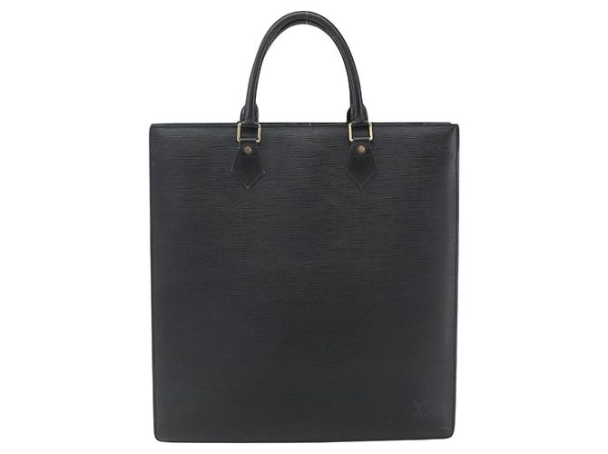 LOUIS VUITTON Sac Plat en Épi Noir M59082 LV Auth BA10662 - vue 13