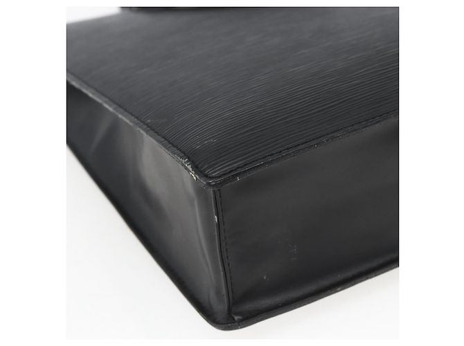 LOUIS VUITTON Sac Plat en Épi Noir M59082 LV Auth BA10662 - vue 16