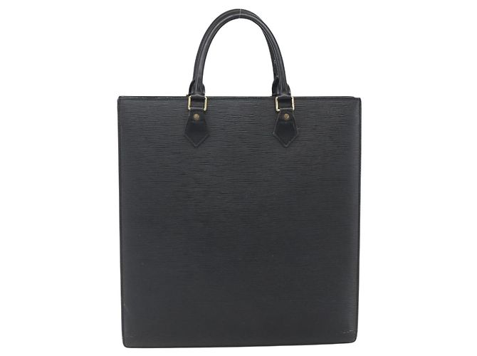LOUIS VUITTON Sac Plat en Épi Noir M59082 LV Auth BA10662 - vue 2