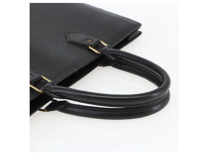 LOUIS VUITTON Sac Plat en Épi Noir M59082 LV Auth BA10662 - vue 7