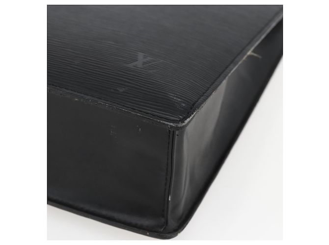 LOUIS VUITTON Sac Plat en Épi Noir M59082 LV Auth BA10662 - vue 9