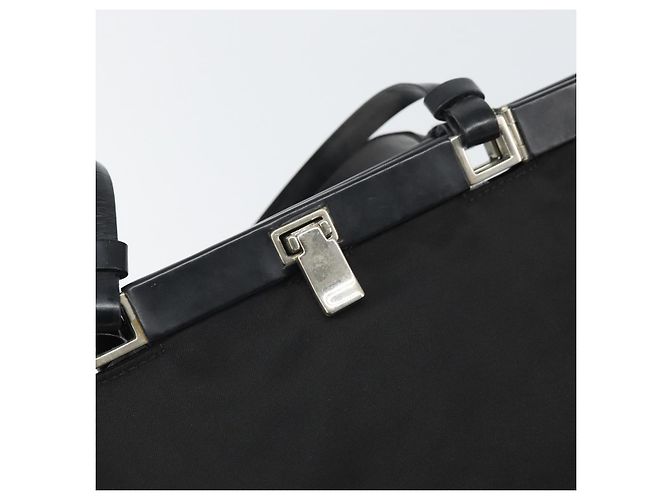 Borsa a Spalla PRADA Nylon Nero Argento Autentica 171629 - vista 10