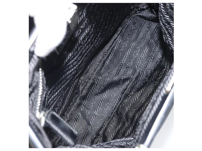 Borsa a Spalla PRADA Nylon Nero Argento Autentica 171629 - vista 11