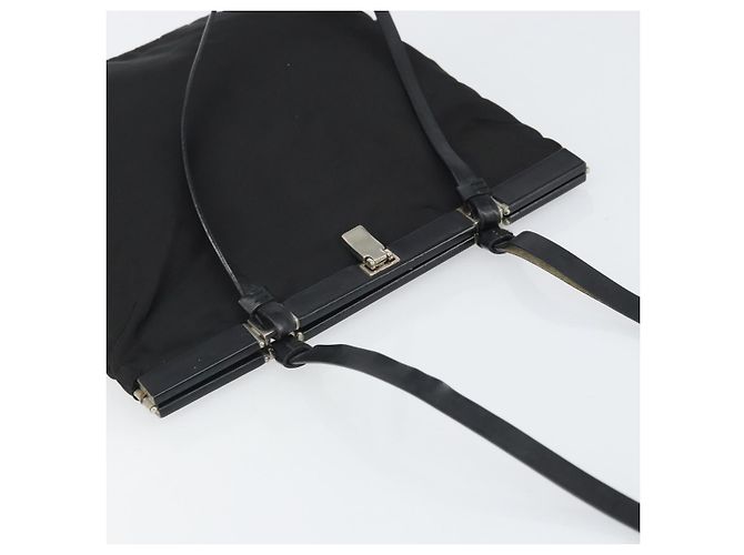 Borsa a Spalla PRADA Nylon Nero Argento Autentica 171629 - vista 6