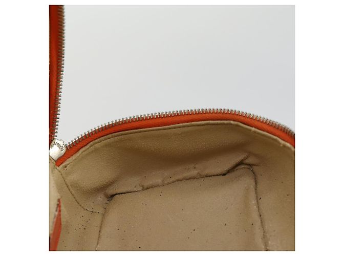 Bamboo Borsa a mano Vanity in bambù GUCCI in vernice arancione argento 032 1956 0151 Auth 170518 - vista 17