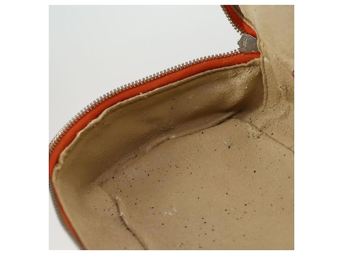 Bamboo Borsa a mano Vanity in bambù GUCCI in vernice arancione argento 032 1956 0151 Auth 170518 - vista 18