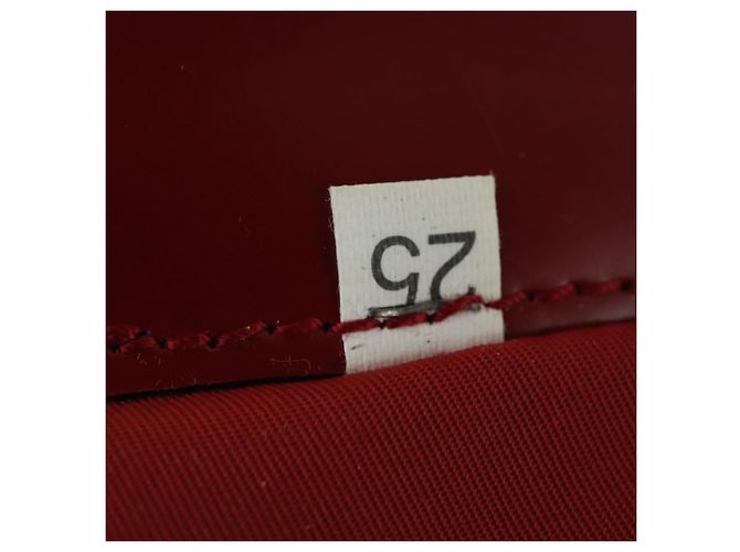 Borsa Boston PRADA Nylon 2way Rossa Argento Auth 169109 Rosso - vista 12