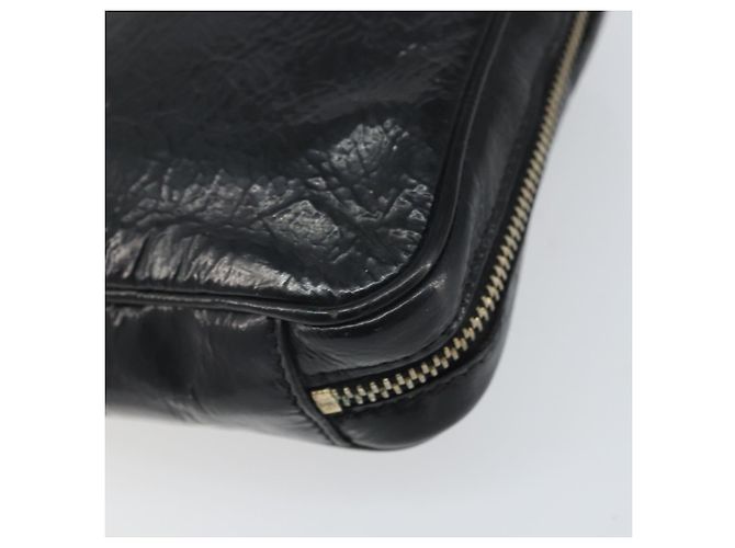 Pochette in pelle nera e oro SAINT LAURENT Auth bs33270 Nero D'oro - vista 15