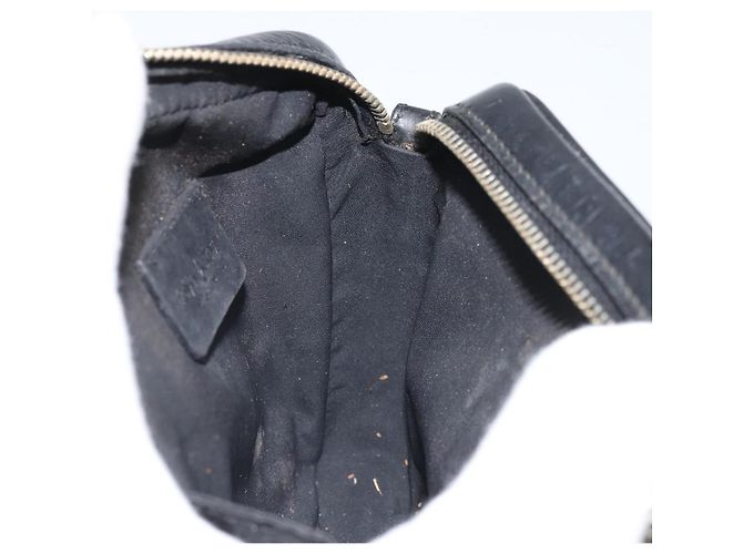 Pochette in pelle nera e oro SAINT LAURENT Auth bs33270 Nero D'oro - vista 17