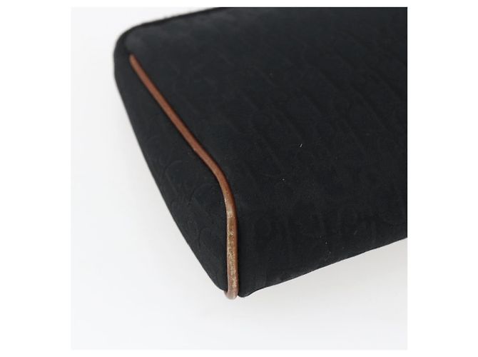 Pochette in tela Trotter Christian Dior Nero Oro Auth ti3761 D'oro - vista 11