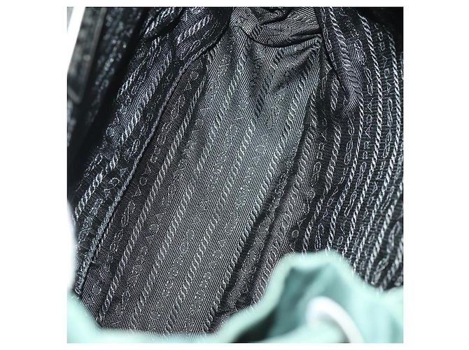 PRADA Rucksack aus Nylon grün silber authentisch 166306 - Ansicht 10