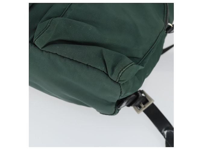 PRADA Rucksack aus Nylon grün silber authentisch 166306 - Ansicht 14