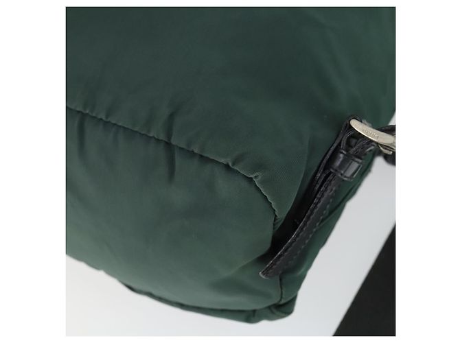 PRADA Rucksack aus Nylon grün silber authentisch 166306 - Ansicht 16