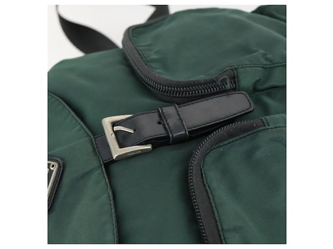 PRADA Rucksack aus Nylon grün silber authentisch 166306 - Ansicht 19