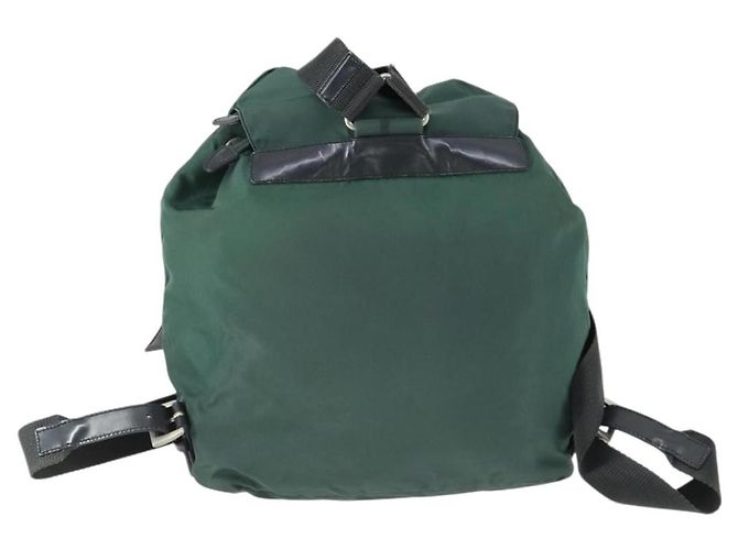 PRADA Rucksack aus Nylon grün silber authentisch 166306 - Ansicht 2