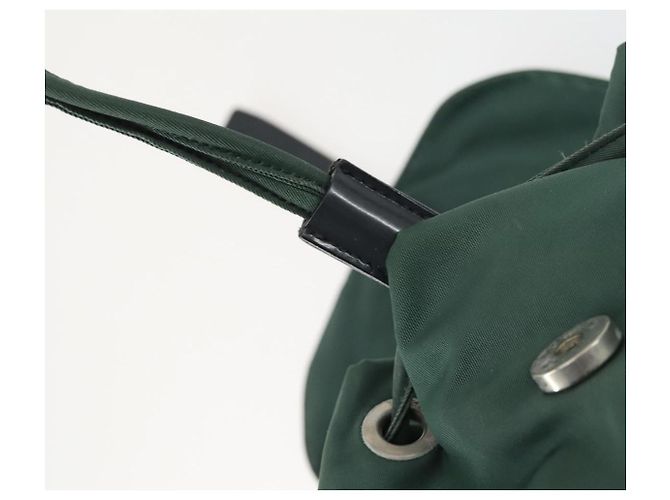 PRADA Rucksack aus Nylon grün silber authentisch 166306 - Ansicht 20