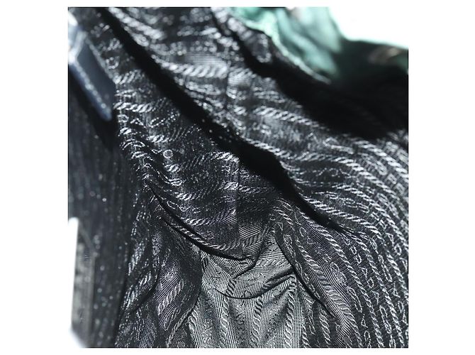 PRADA Rucksack aus Nylon grün silber authentisch 166306 - Ansicht 21