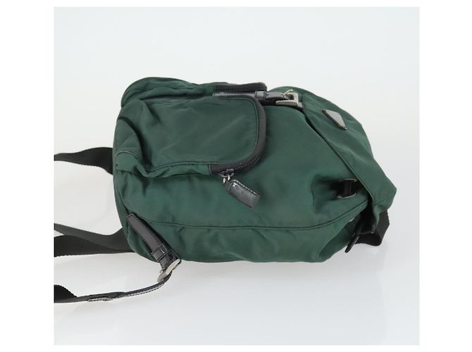 PRADA Rucksack aus Nylon grün silber authentisch 166306 - Ansicht 3