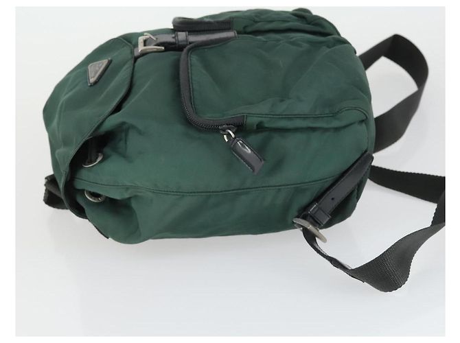 PRADA Rucksack aus Nylon grün silber authentisch 166306 - Ansicht 4
