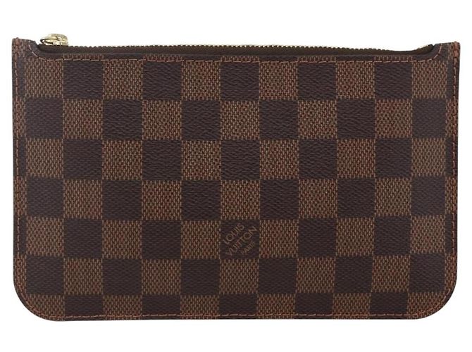 LOUIS VUITTON Pochette Neverfull PM Damier Ebene LV Auth BA10697 - vista 13