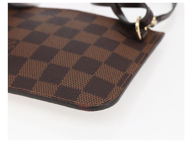 LOUIS VUITTON Pochette Neverfull PM Damier Ebene LV Auth BA10697 - vista 15