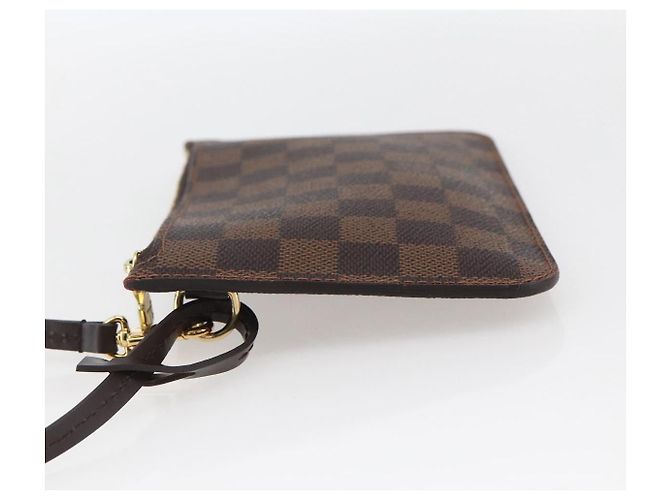 LOUIS VUITTON Pochette Neverfull PM Damier Ebene LV Auth BA10697 - vista 3