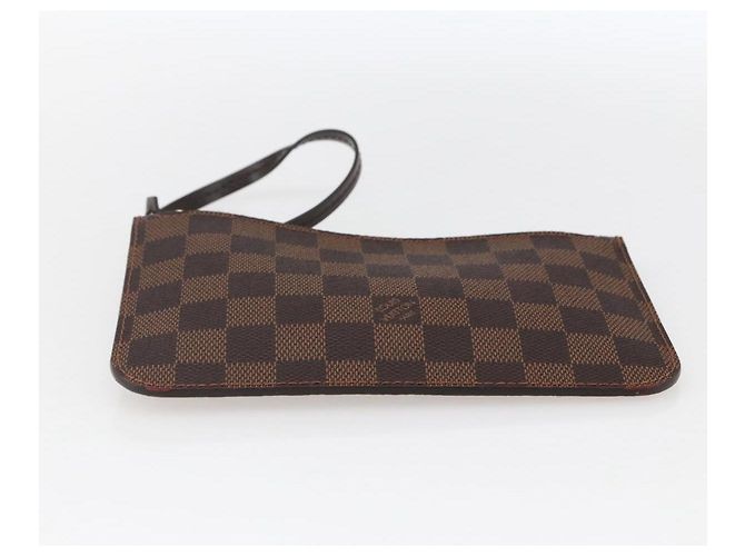 LOUIS VUITTON Pochette Neverfull PM Damier Ebene LV Auth BA10697 - vista 5