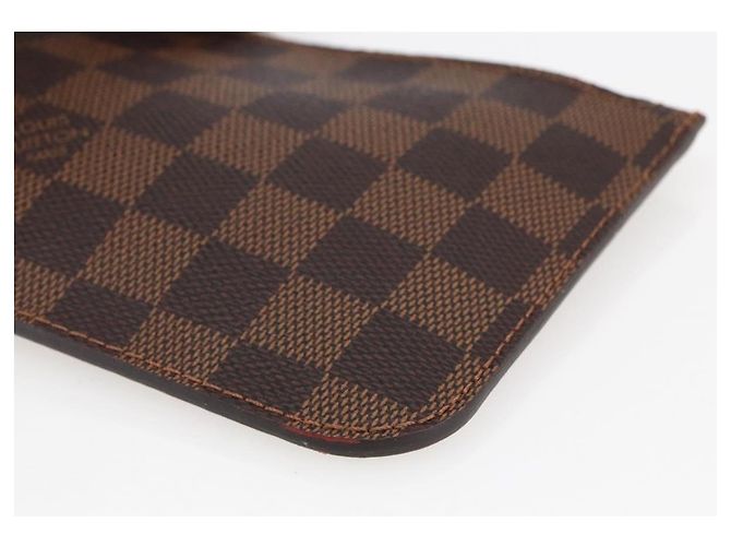 LOUIS VUITTON Pochette Neverfull PM Damier Ebene LV Auth BA10697 - vista 9